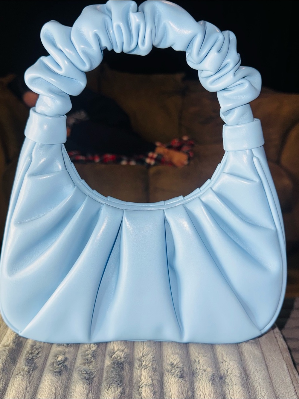 JW PEI Gabbi Ruched Hobo Handbag - ICEBERG BLUE- MSRP $99- NWOT - Picture 7 of 11